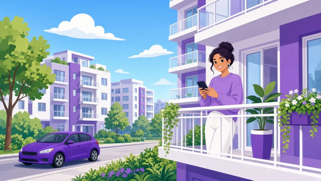 Tenant registering a visitor from their phone